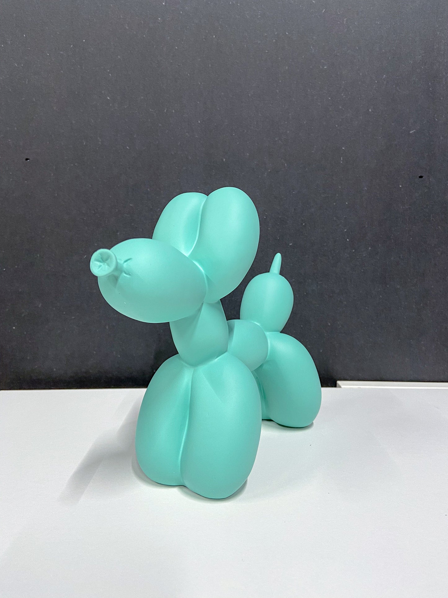 Design Balloon Dog Beeldje Hond Groen Pastel