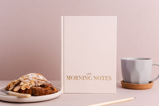 Journal agenda 'Morning Notes' ongedateerd met prompts