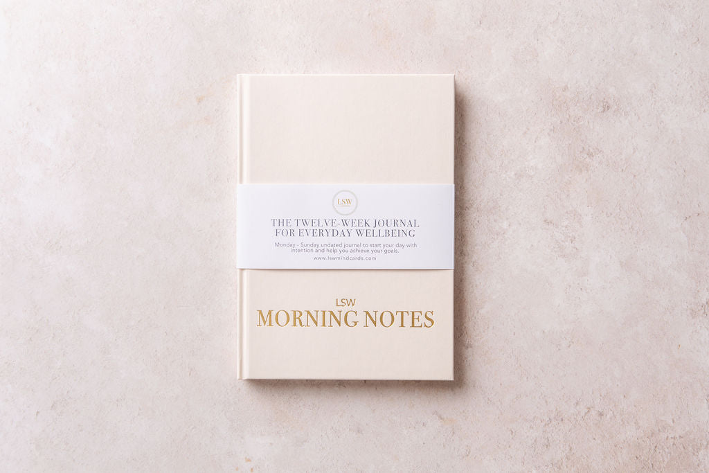 Journal agenda 'Morning Notes' ongedateerd met prompts
