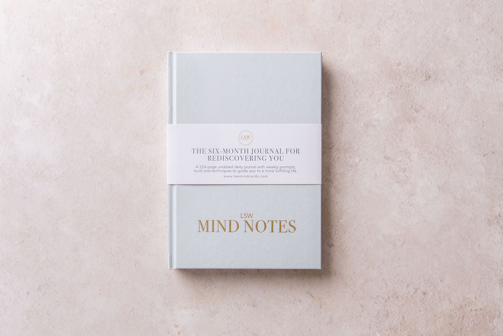 Journal agenda 'Mind Notes' undated with prompts 