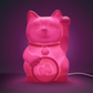 Lamp Lucky Cat led-licht (batterijen of usb) Roze