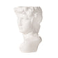 Flower Pot/Vase Greek Head White Large