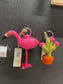 Sleutelhanger Flamingo in vilt  🦩